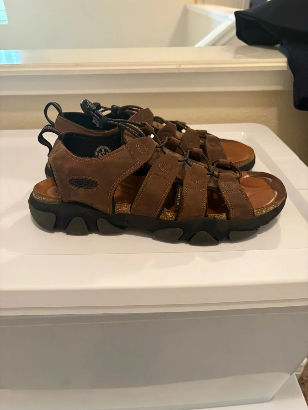 Keen Brown Multi-Strap Leather Sport Sandals